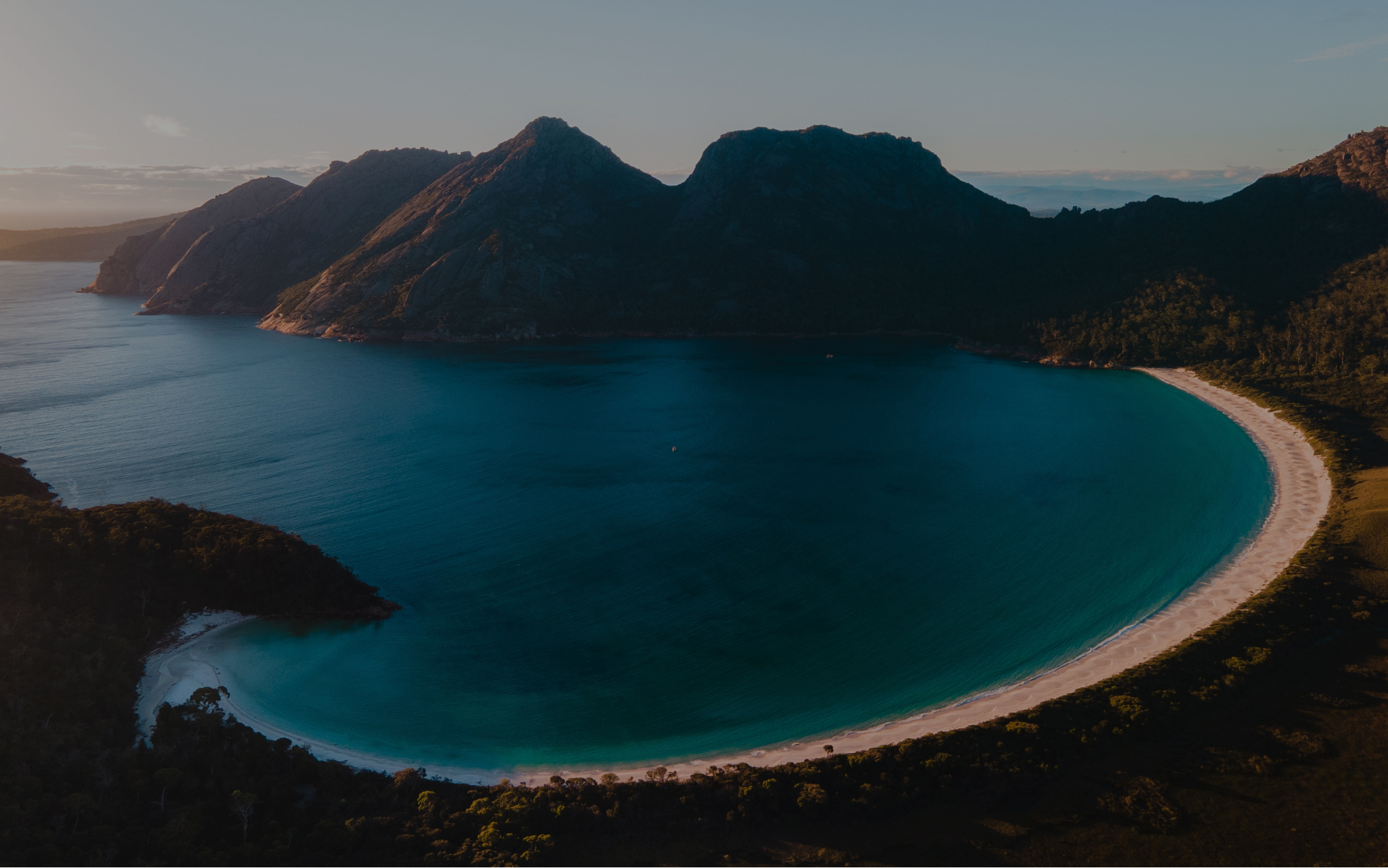 Landscape photo of Wineglass Bay Beach, Tasmania