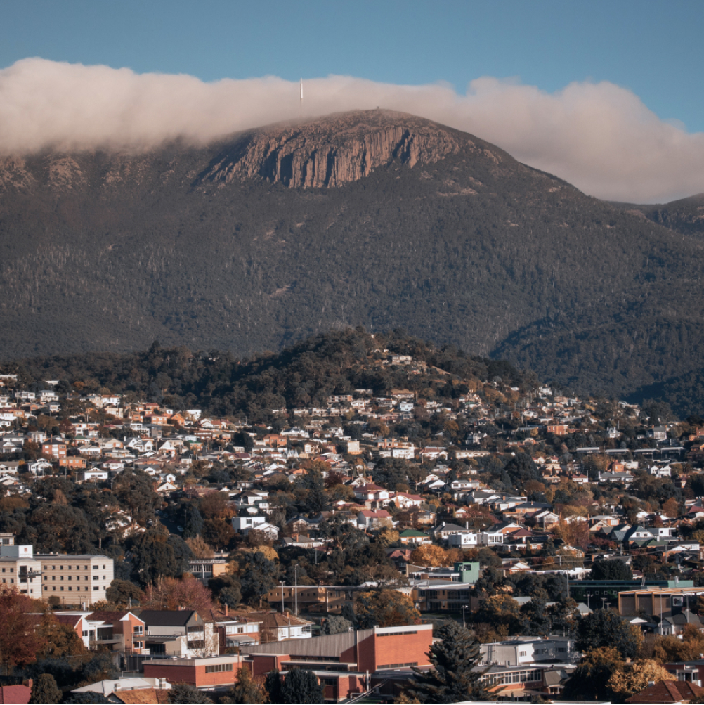 Landscape view of Hobart, Tasmania