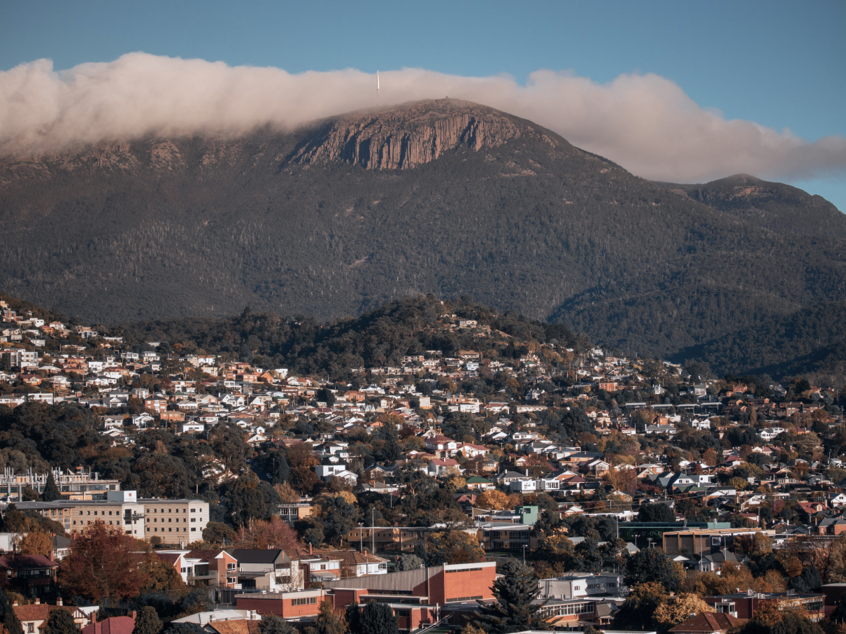 Landscape view of Hobart, Tasmania